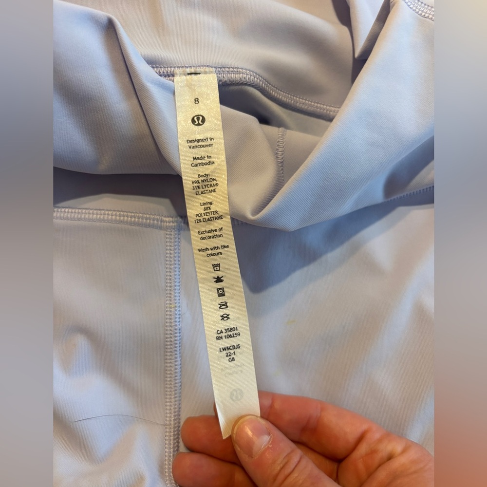 Lululemon Soft icy blue Leggings - Picture 4 of 7